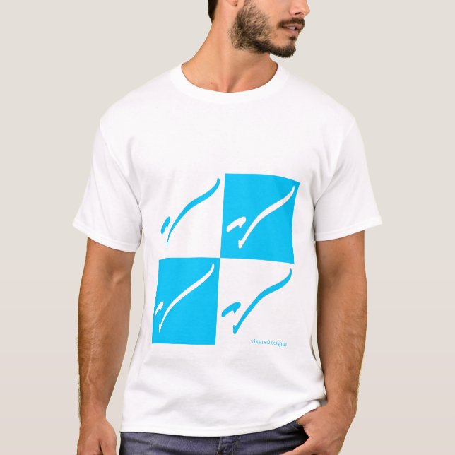 Vikareal V Chequerboard T-Shirt (Front)