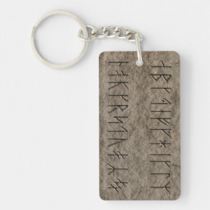 Viking Alphabet Key Ring