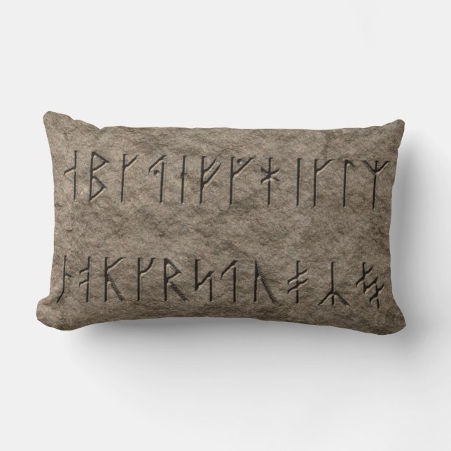 Viking Alphabet Lumbar Cushion (Front)