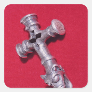 Viking amulet in the shape of a cross square sticker