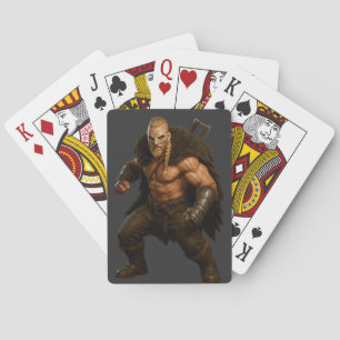 Viking Barbarian Hero Playing Cards