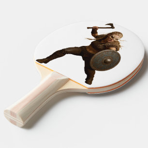Viking Barbarian Heroes Ping Pong Paddle