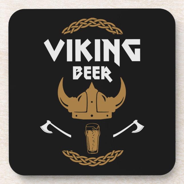 Viking Beer Drinker Coaster (Front)
