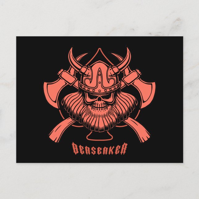 Viking Berserker Postcard (Front)