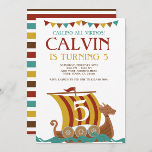 Viking Birthday Invitation