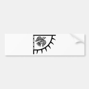 Viking Black Raven Banner Bumper Sticker