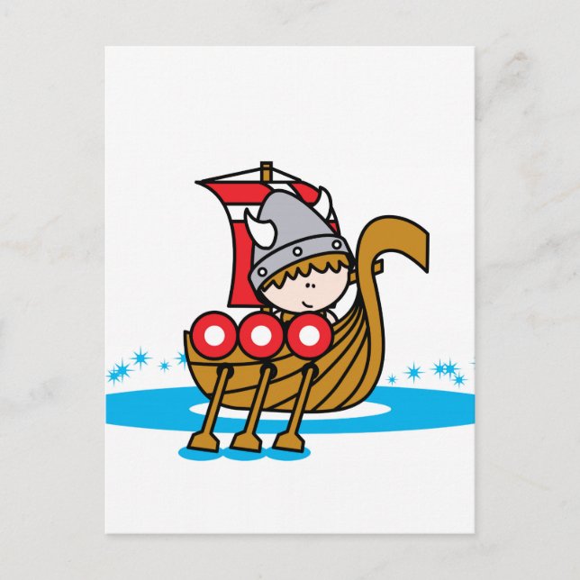Viking Boy Postcard (Front)