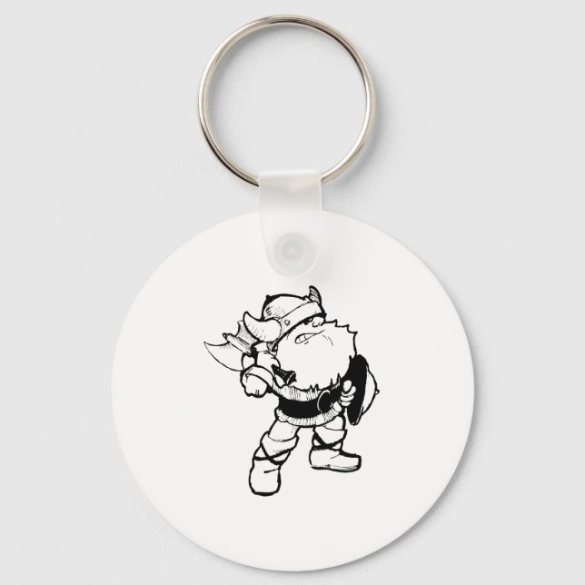 Viking Cartoon, pdf Key Ring (Front)