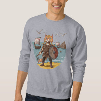 Viking Cat Warrior Sweatshirt
