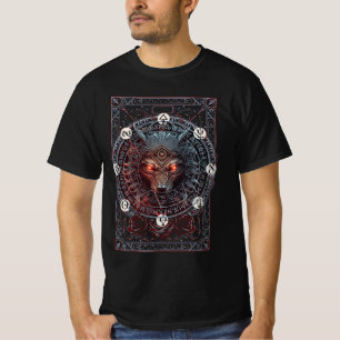 Viking Celtic Fenrir Wolf Brand Norse Mythology Wo T-Shirt