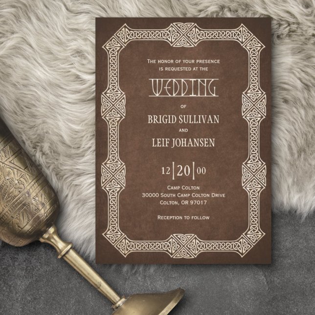 Viking Celtic Gamer Wedding Invitation (Creator Uploaded)