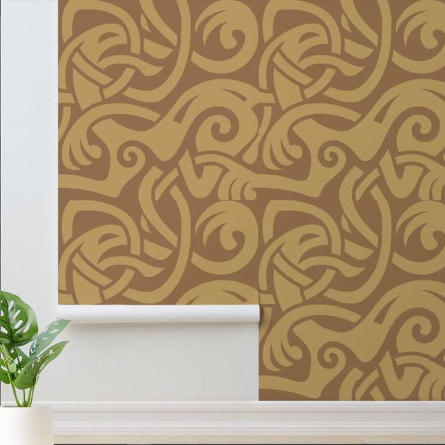 Viking Celtic Intertwining Animal Pattern Wallpaper (Creator Uploaded)