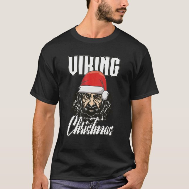Viking Christmas Valhalla Viking Warrior Northmen  T-Shirt (Front)