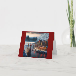 Viking Christmas Village card