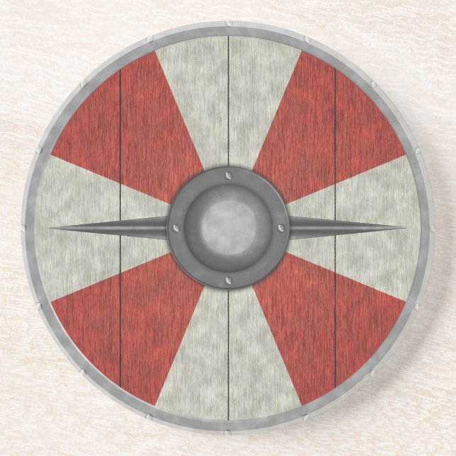 Viking Circle Shield Coaster (Front)
