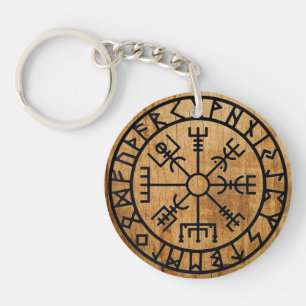 Viking Compass Key Ring