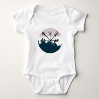 viking compass "Vegvísir" Baby Bodysuit