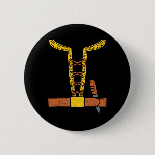 Viking Costume Easy Lazy Dane North Halloween Boys 6 Cm Round Badge