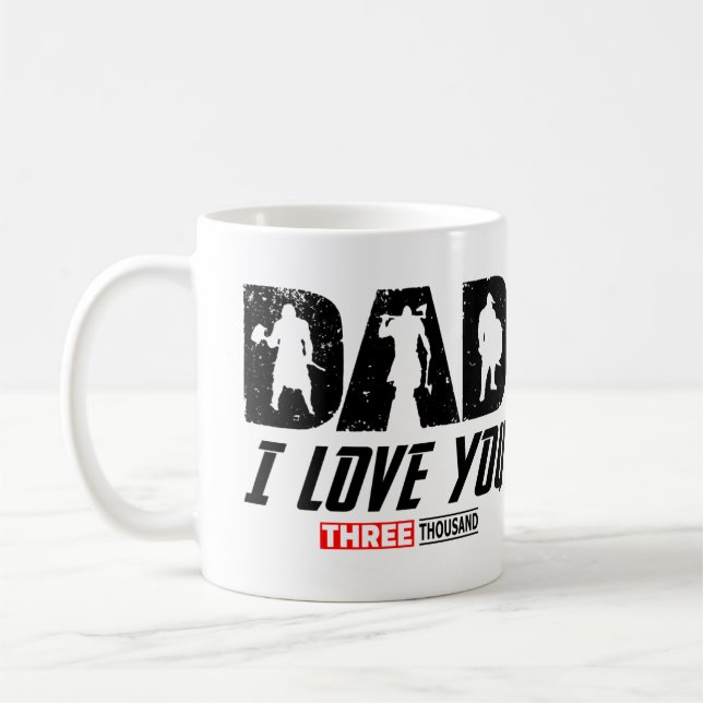 Viking Dad I Love You 3000 Coffee Mug (Left)