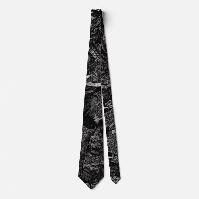 Viking design neck tie (Front)