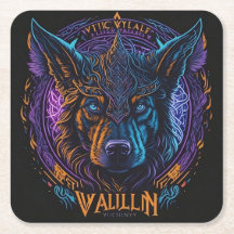 Viking dog head logo    