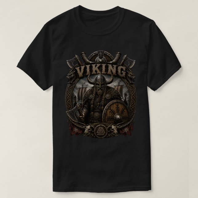 Viking Elite Warrior T-Shirt (Design Front)