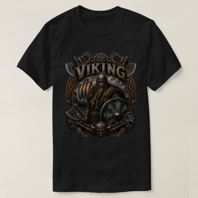 Viking Elite Warrior T-Shirt (Design Front)