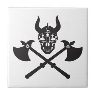 Viking emblem ceramic tile