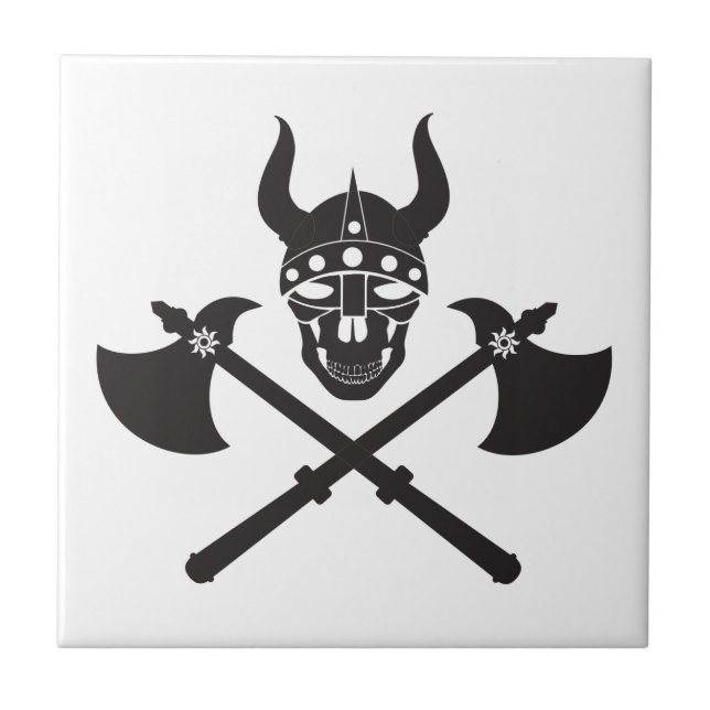 Viking emblem ceramic tile (Front)