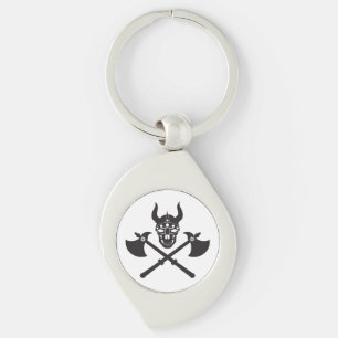 Viking emblem key ring