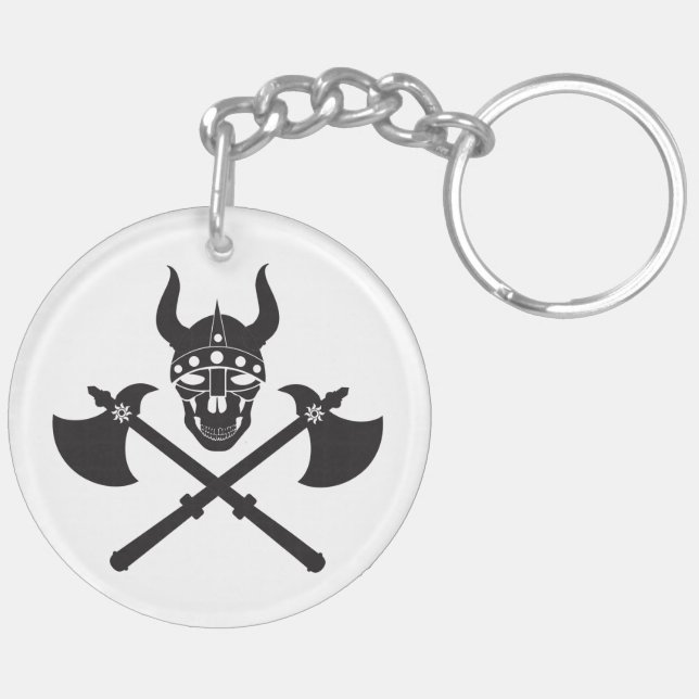 Viking emblem key ring (Back Left)