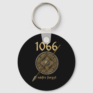 Viking England Medievalist 1066 Naefre Forgyt Neve Key Ring