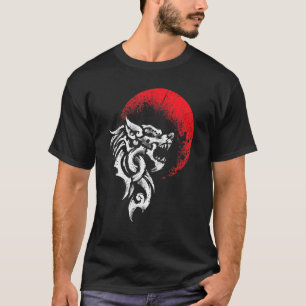 Viking Fenrir Monstrous Wolf Norse Mythology Rag T-Shirt
