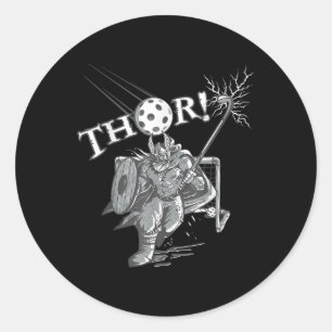Viking Field Hockey Rrian Hockey Nordic Gods Hocke Classic Round Sticker