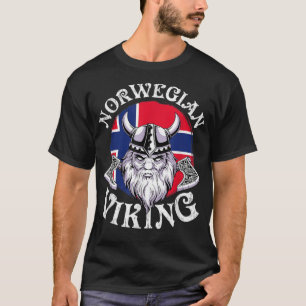 Viking Funny Norway Flag Vikings T-Shirt