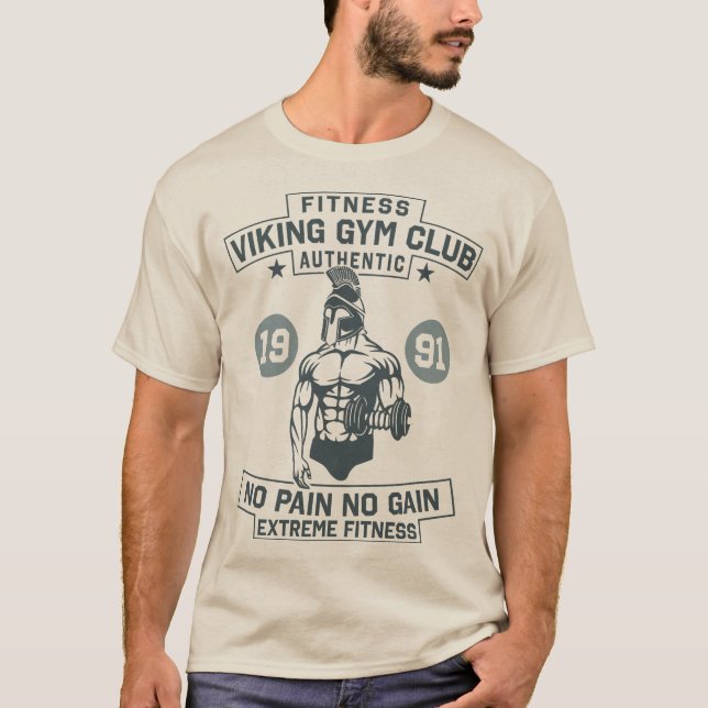Viking Gym, No Pain No Gain T-Shirt (Front)