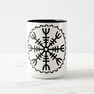Viking Helm of Awe Two-Tone Coffee Mug