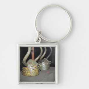 Viking helmet key ring