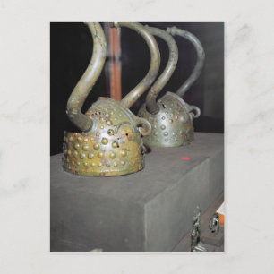 Viking helmet postcard