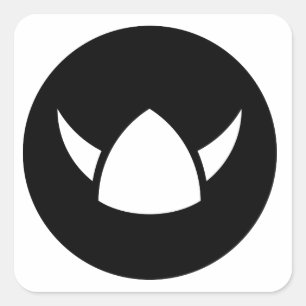 Viking Hero Ideology Square Sticker