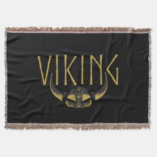 Viking Horned Helmet Blanket