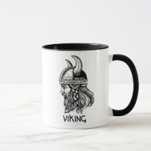 Viking in a helmet 