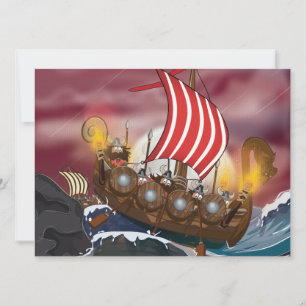 Viking Invasion Fleet Invitation