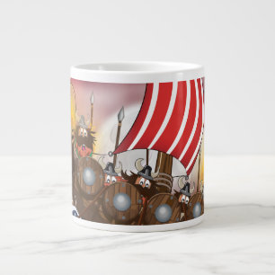 Viking Invasion Fleet Large Coffee Mug