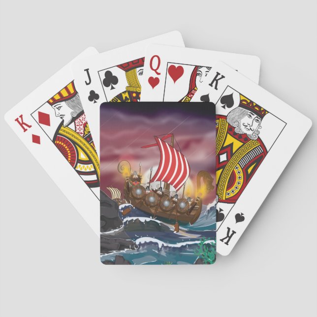 Viking Invasion Fleet Playing Cards (Back)