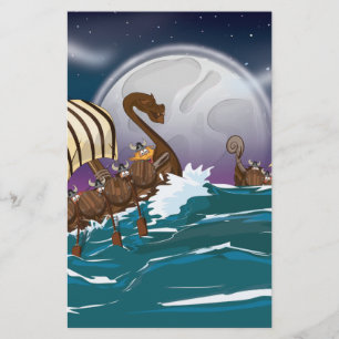 Viking Invasion Fleet Stationery