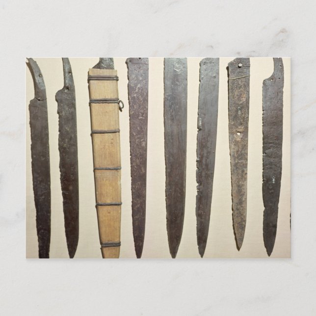 Viking iron blades for swords postcard (Front)