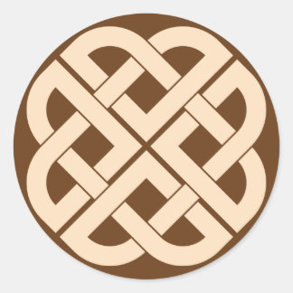 viking knot classic round sticker