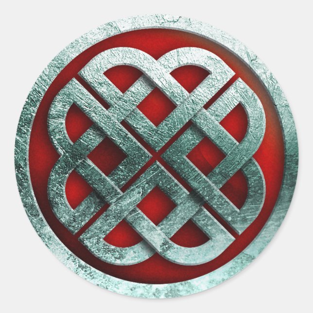 viking knot classic round sticker (Front)