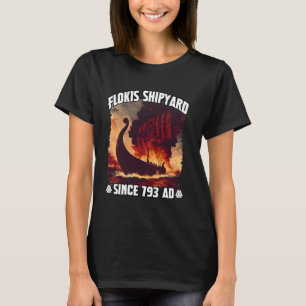 Viking Langboot & Flokis shipyard perfect for real T-Shirt